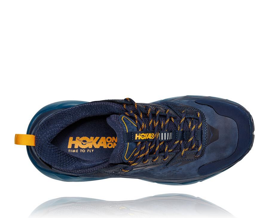 Zapatillas Trail Hoka One One Mujer - Kaha Bajas Gore-Tex - Azul Marino - UYA316275